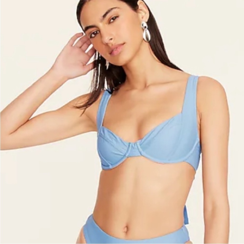 J. Crew Cross-back Underwire Bikini Top Size 34 DD